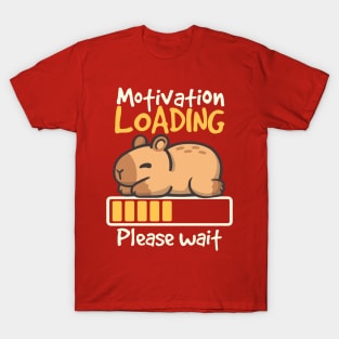 Capybara motivation loading T-Shirt